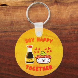 Soy Happy Together Niedlich Soy Sauce Pub Schlüsselanhänger
