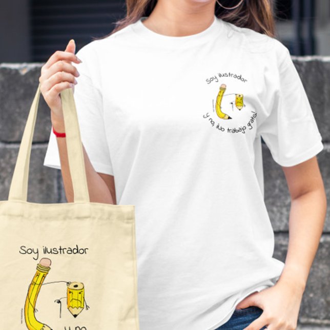 Soy ilustrador y no trabajo gratis tetina T-Shirt (Von Creator hochgeladen)