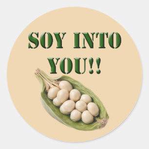 Soy In You: Eine Vegane Liebe-Geschichte, Runder Aufkleber