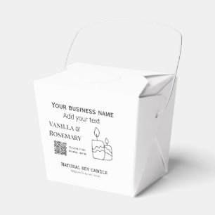 Soy-Kerzen-Geschäft hinzufügen q oder Code-Firmenn Geschenkschachtel