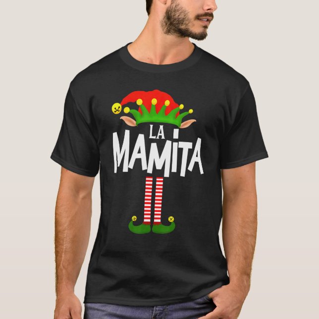 Soy-La-Mamita-Elf Familiengruppe im Spanischen T-Shirt (Vorderseite)