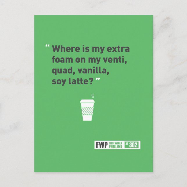 Soy Latté Postkarte (Vorderseite)