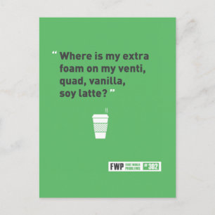 Soy Latté Postkarte