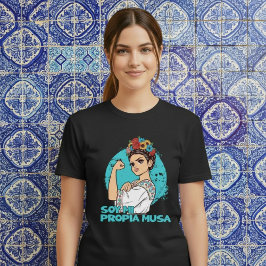 Soy Mi Propia Musa Flower Crown Empowered Mexican T-Shirt