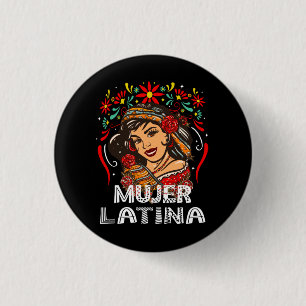 Soy Mujer Latina, starke lateinische Frau Button