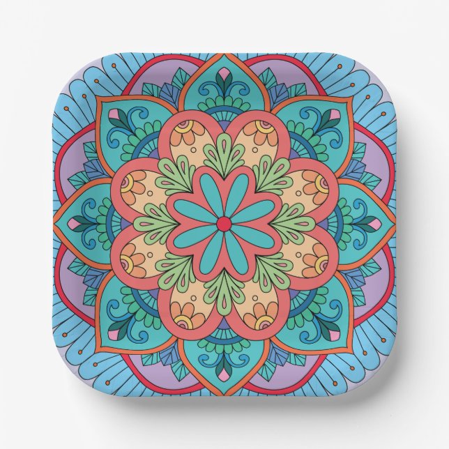Soy Wax Candle Favor Pappteller (Vorderseite)
