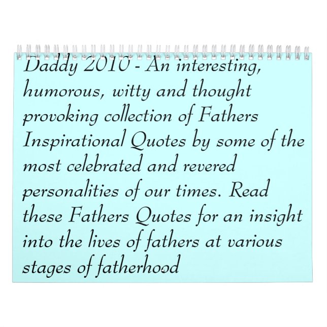 "Soyez calendrier d'un père" (Protection)