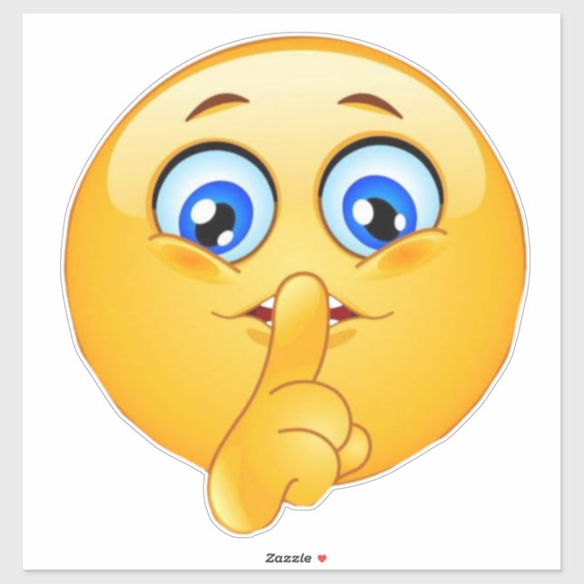 Soyez calme Emoji Funny sticker (Feuille)