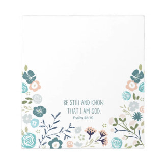 Soyez calme et sachez que je suis Dieu. Bloc-notes