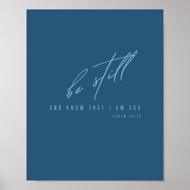 soyez calme et sachez que je suis Dieu. Poster et  (Devant)