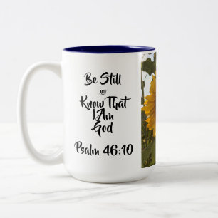 Soyez calme et sachez que je suis Dieu tasse de ca
