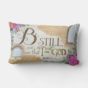 Soyez calme, Psaume 46:10 - Coussin décoratif