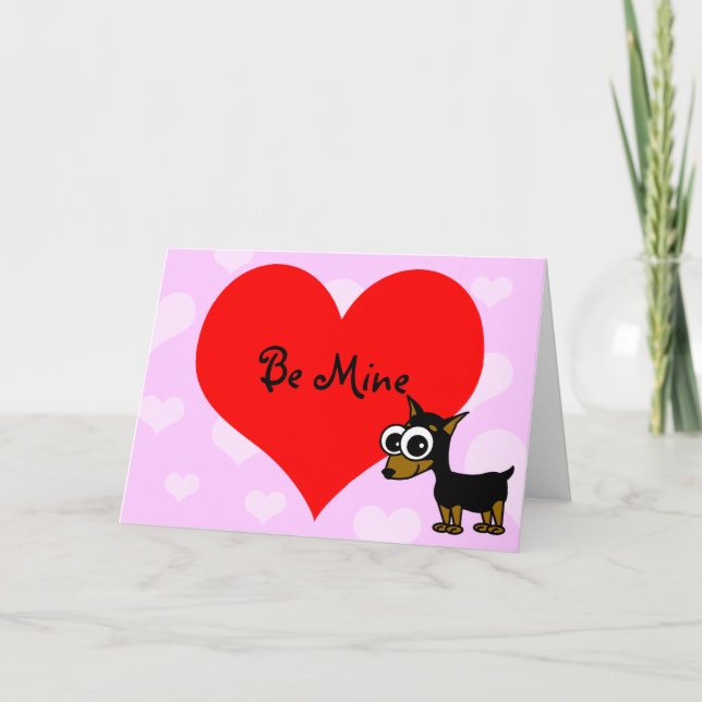 Soyez carte de Saint-Valentin de mine avec Minpin (Devant)