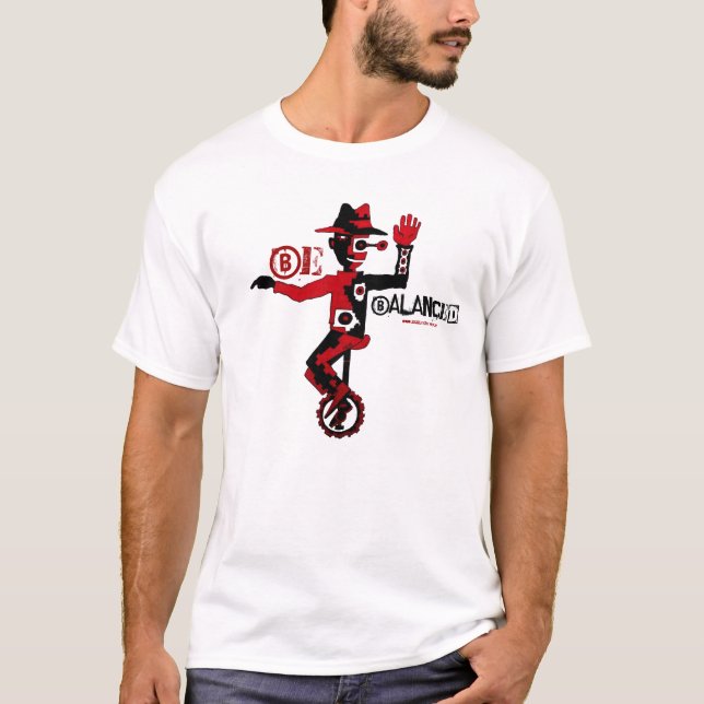 Soyez clown frais équilibré sur le T-shirt de (Devant)