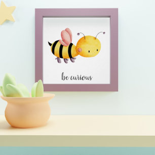 Soyez curieux Poster de la Nursery pour enfants d'