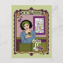 Soyez dans la carte postale Present_A_