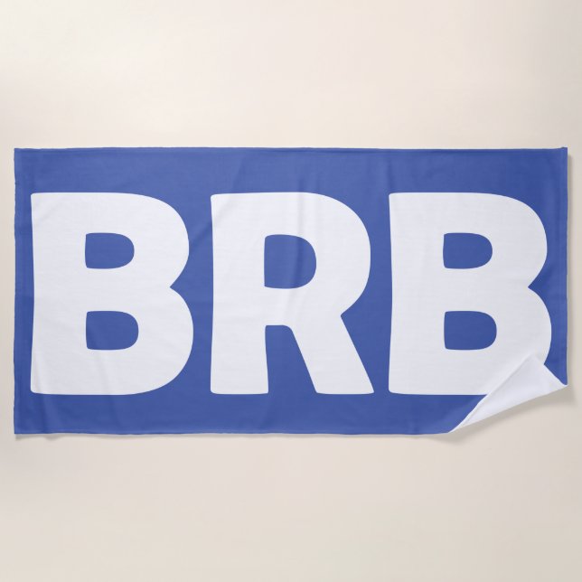 "Soyez de retour" serviette de plage BRB (Devant)