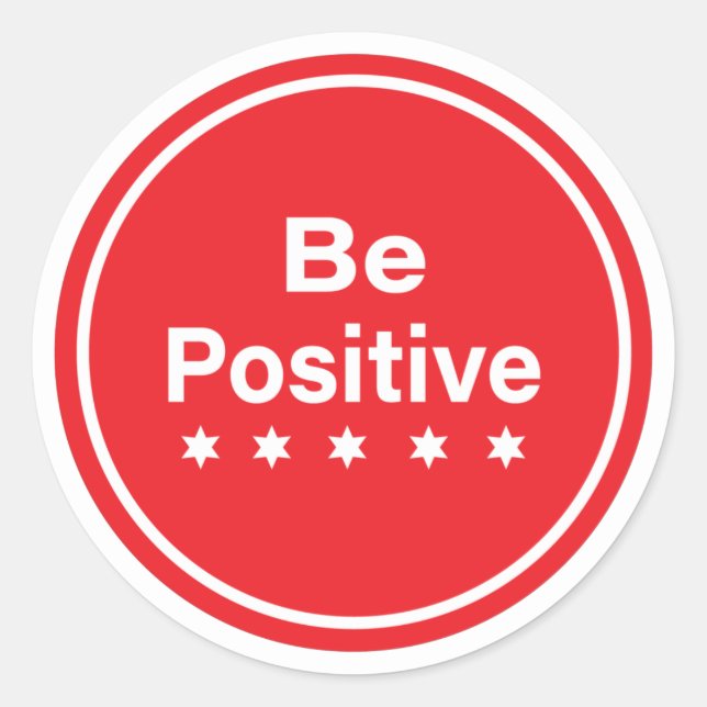 Soyez des autocollants positifs (Devant)