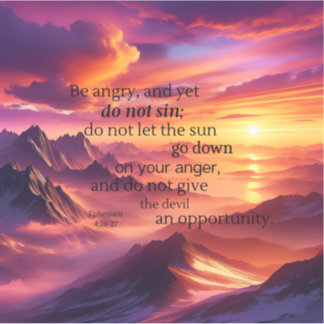 Soyez en colère et ne pas pécher Sticker