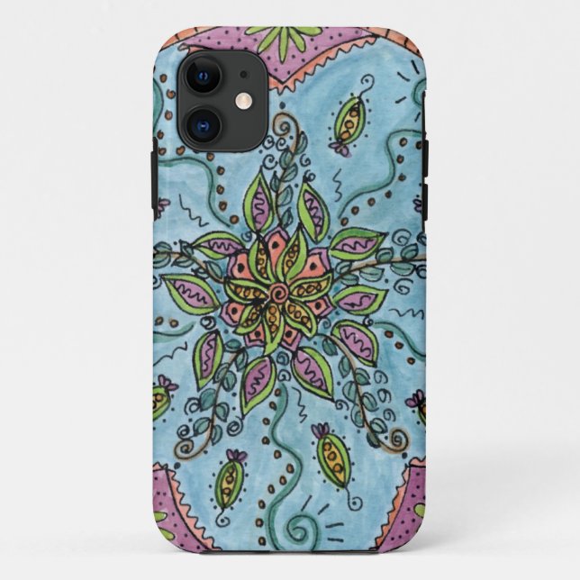 Soyez équilibré Mandala iPhone 11 Coque (Dos)