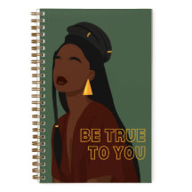 Soyez fidèle à vous | Fille noire | Carnet Spiral