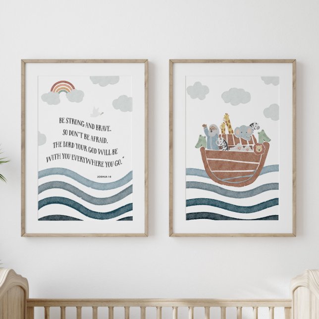 Soyez forts et courageux ensemble d'arche Noah 2 p (Créateur téléchargé)