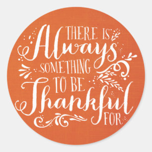 Soyez Génial Lin Texture Thanksgiving Sticker