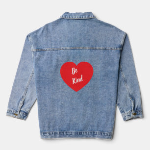 Soyez gentil avec la veste en jean pour femmes
