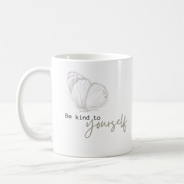 Soyez gentil avec vous - Mug classique (Gauche)