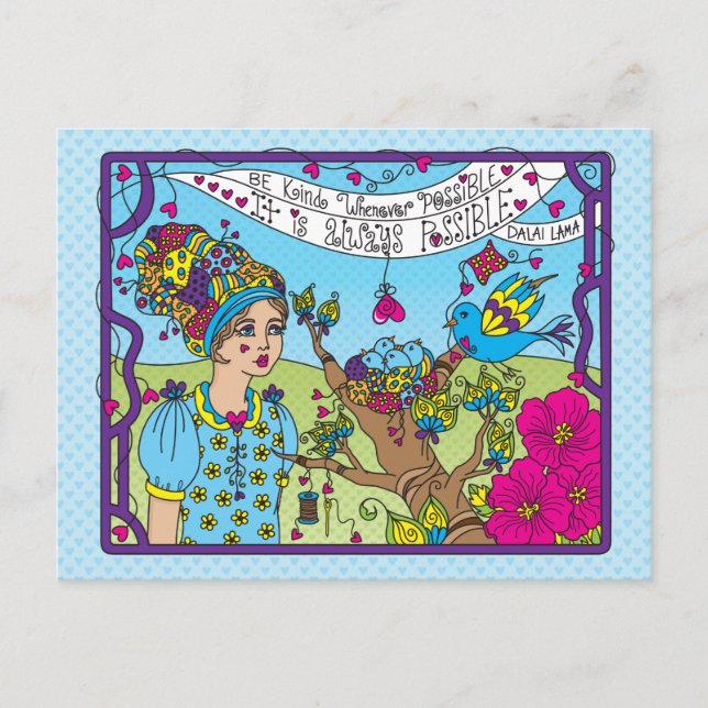 Soyez gentil chaque fois que possible_ Carte posta (Devant)