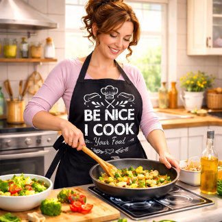 Soyez gentil, je cuisine votre nourriture Tablier