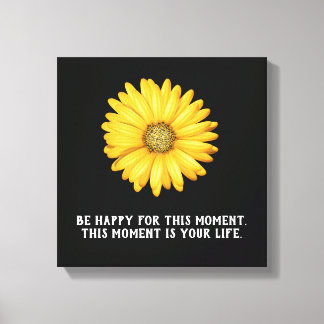Soyez heureux ce moment - Impression d'art en toil