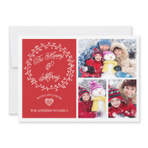 Soyez heureux et joyeux Carte photo de Noël