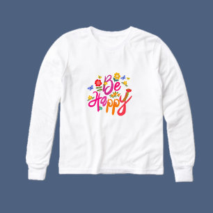 Soyez Heureux – Floral Coloré et Papillon Bohème