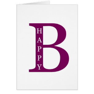Soyez heureux (mauve-foncé)