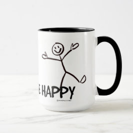 SOYEZ HEUREUX STICK FIGURE MUG