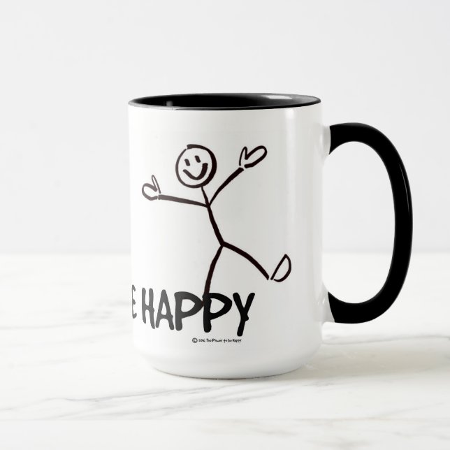 SOYEZ HEUREUX STICK FIGURE MUG (Droite)
