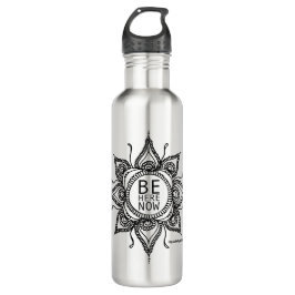 Soyez ici maintenant bouteille d'eau d'acier