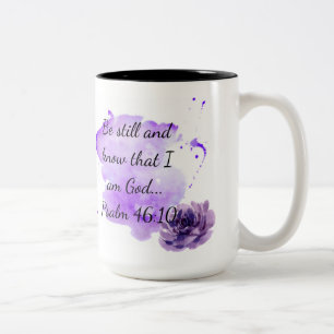 Soyez immobile et connaissez la tasse d'aquarelle