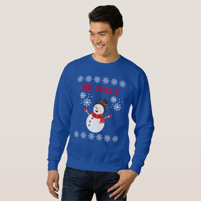 SOYEZ JOLLY SNOWMAN SWEATSHIRT (Devant entier)