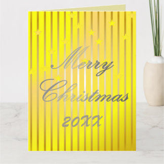 Soyez joyeux et brillante carte de voeux pliée