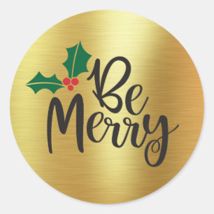 Soyez Joyeux   Sticker Gold Foil