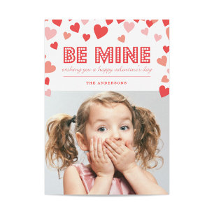 Soyez le mien - Carte photo de la Saint-Valentin