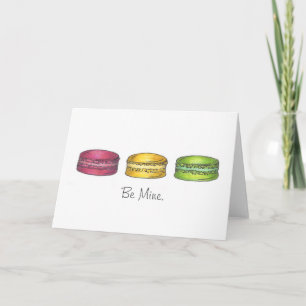 Soyez le mien Macaron Cookies Carte d'Amour Saint 