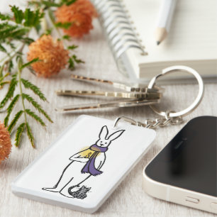 Soyez le Porte - clé du lapin léger
