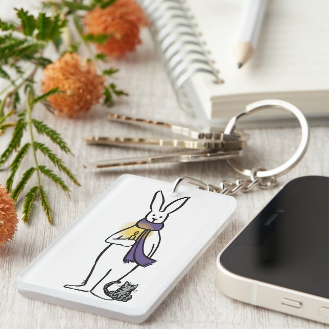 Soyez le Porte - clé du lapin léger (Devant droit)