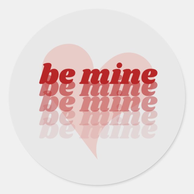 Soyez le Sticker Coeur de Jour des Valentines (Devant)