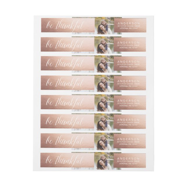 SOYEZ les étiquettes de adresse ROSES (Feuille)