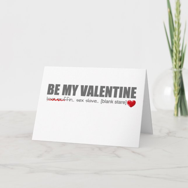 Soyez ma carte de petit pain d'amour de Valentine (Devant)