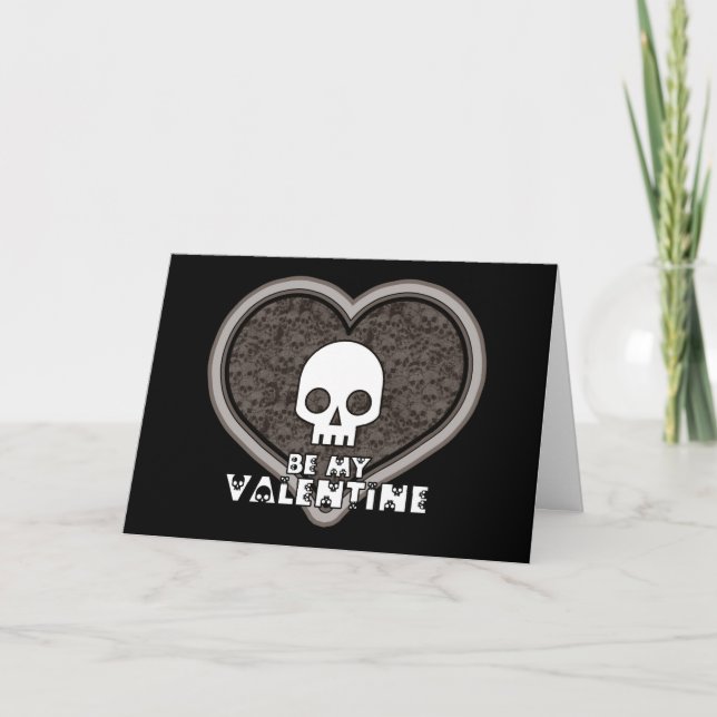 Soyez ma carte de voeux punk mignonne de crâne de (Devant)
